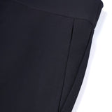 Poly Cavalry Twill Straight Leg Suit Pants
