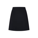 Poly Cavalry Twill A-Shape Suit Skirt