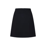 Poly Cavalry Twill A-Shape Suit Skirt