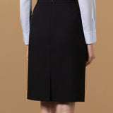 Three Proof Finish Poly Twill H-Shape Suit Skirt