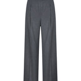 Poly Rayon Stripe Straight Leg Suit Pants