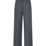 Poly Rayon Stripe Straight Leg Suit Pants