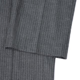 Poly Rayon Stripe Straight Leg Suit Pants