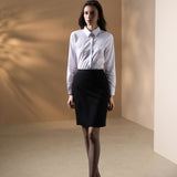 Poly Rayon Twill Slim Fit Pencil Suit Skirt