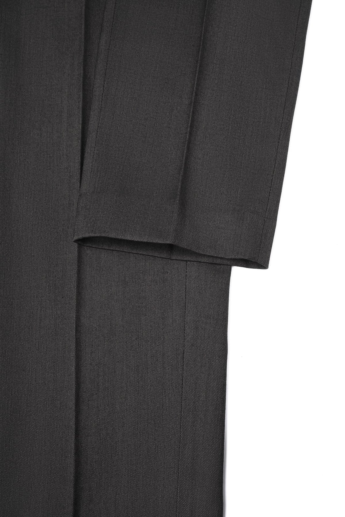Wool Blend 2-Tone Twill Comfort Cigarette Suit Pants