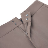 Poly Twill A-Shape Skirt with Belt