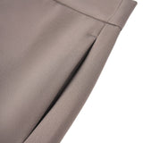 Poly Twill A-Shape Skirt with Belt