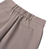 Poly Twill A-Shape Skirt with Belt