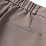 Poly Twill A-Shape Skirt with Belt