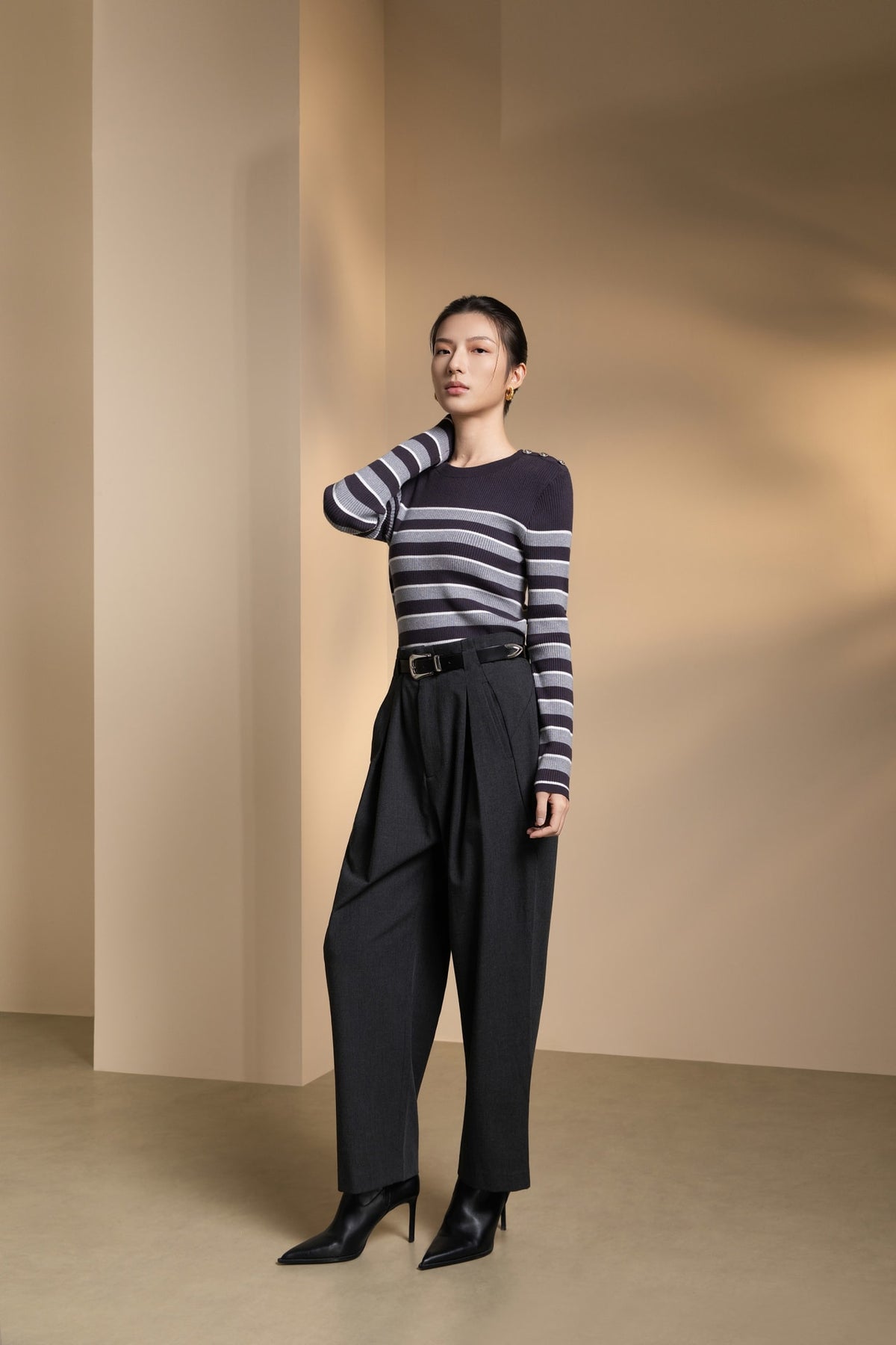 Poly Blend Dobby Twill Genie Casual Pants