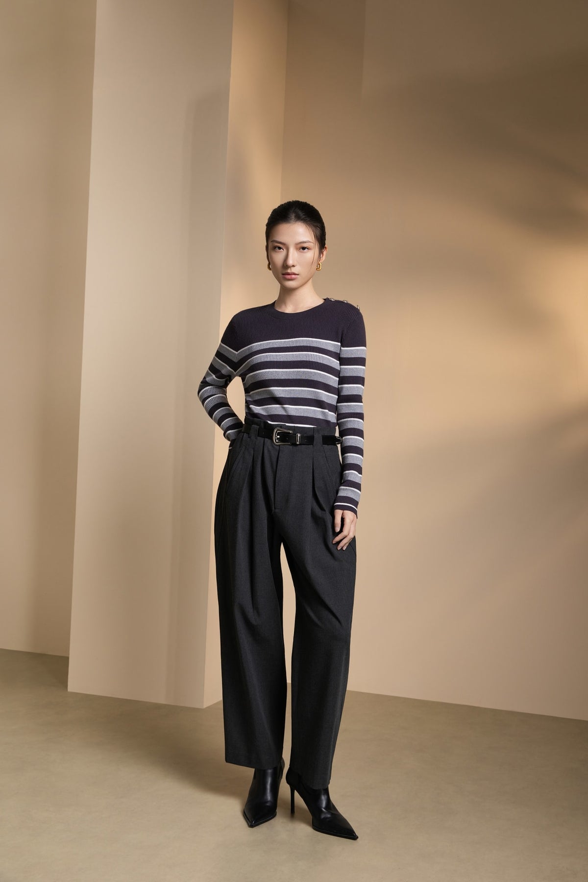 Poly Blend Dobby Twill Genie Casual Pants