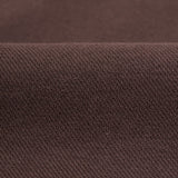 Cotton Blend Pique Twill Straight Leg Casual Pants with Belt