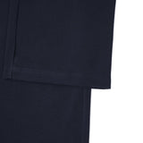 Cotton Blend Pique Twill Straight Leg Casual Pants with Belt