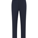 Cotton Nylon Double Weave Skinny Casual Pants with Belt