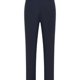 Cotton Nylon Double Weave Skinny Casual Pants with Belt