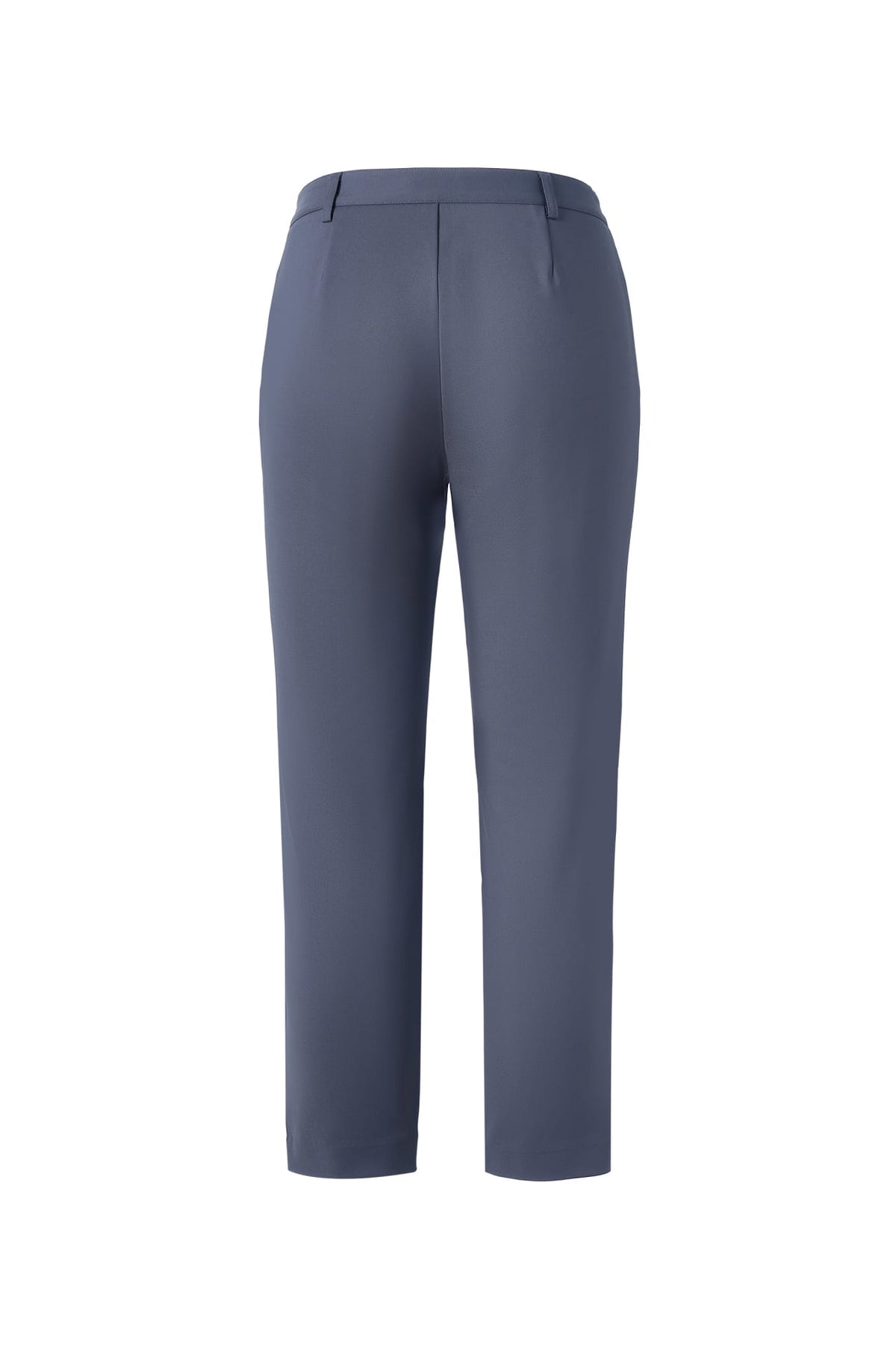 Cotton Nylon Double Weave Skinny Casual Pants with Belt