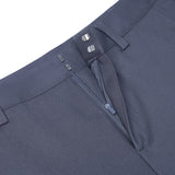 Cotton Nylon Double Weave Skinny Casual Pants with Belt