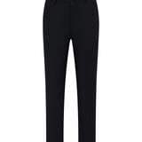 Cotton Nylon Double Weave Skinny Casual Pants with Belt