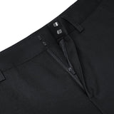 Cotton Nylon Double Weave Skinny Casual Pants with Belt