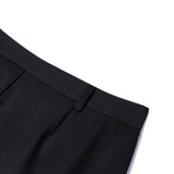Cotton Nylon Double Weave Skinny Casual Pants with Belt