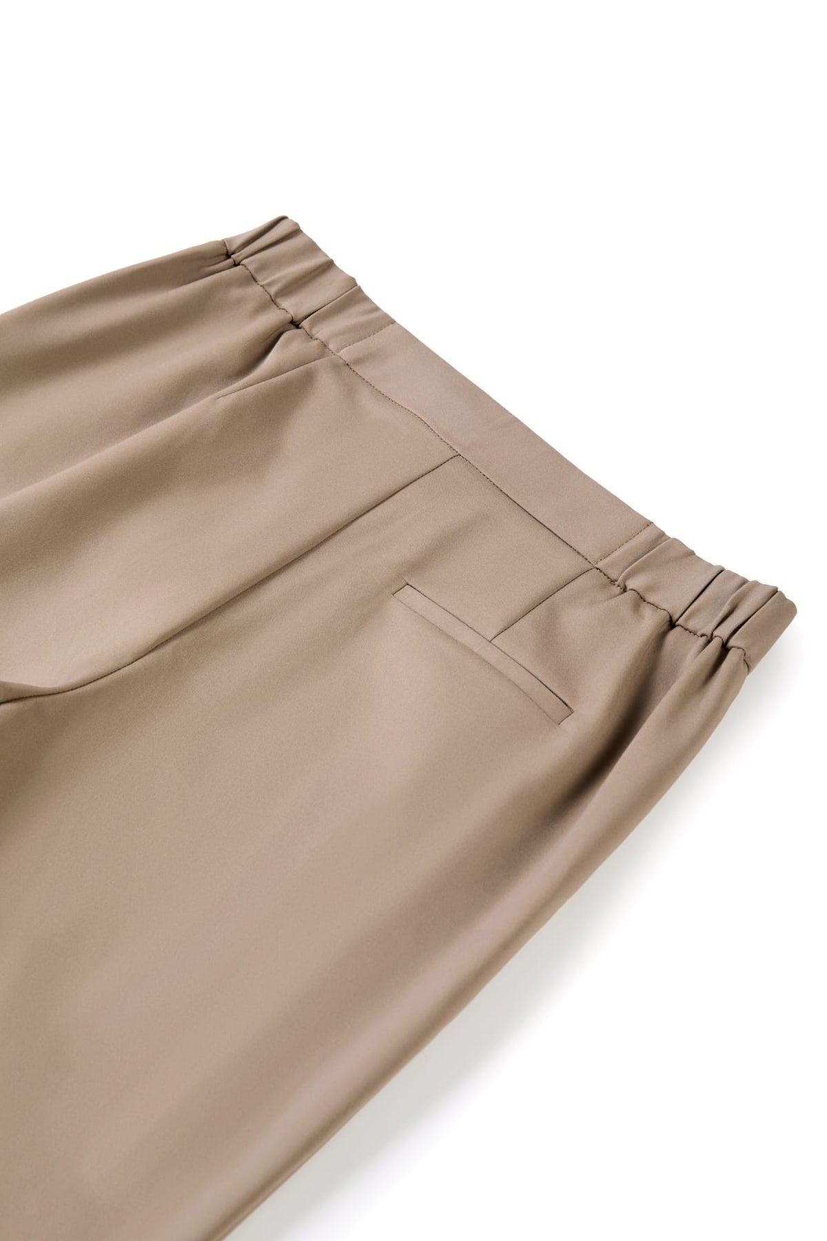 Cotton Nylon Double Weave Comfort Skinny Casual Pants