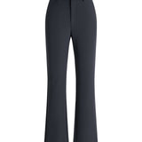 Multi-Way Stretch Nylon Plain Weave Comfort Slim Boot Casual Pants with Belt