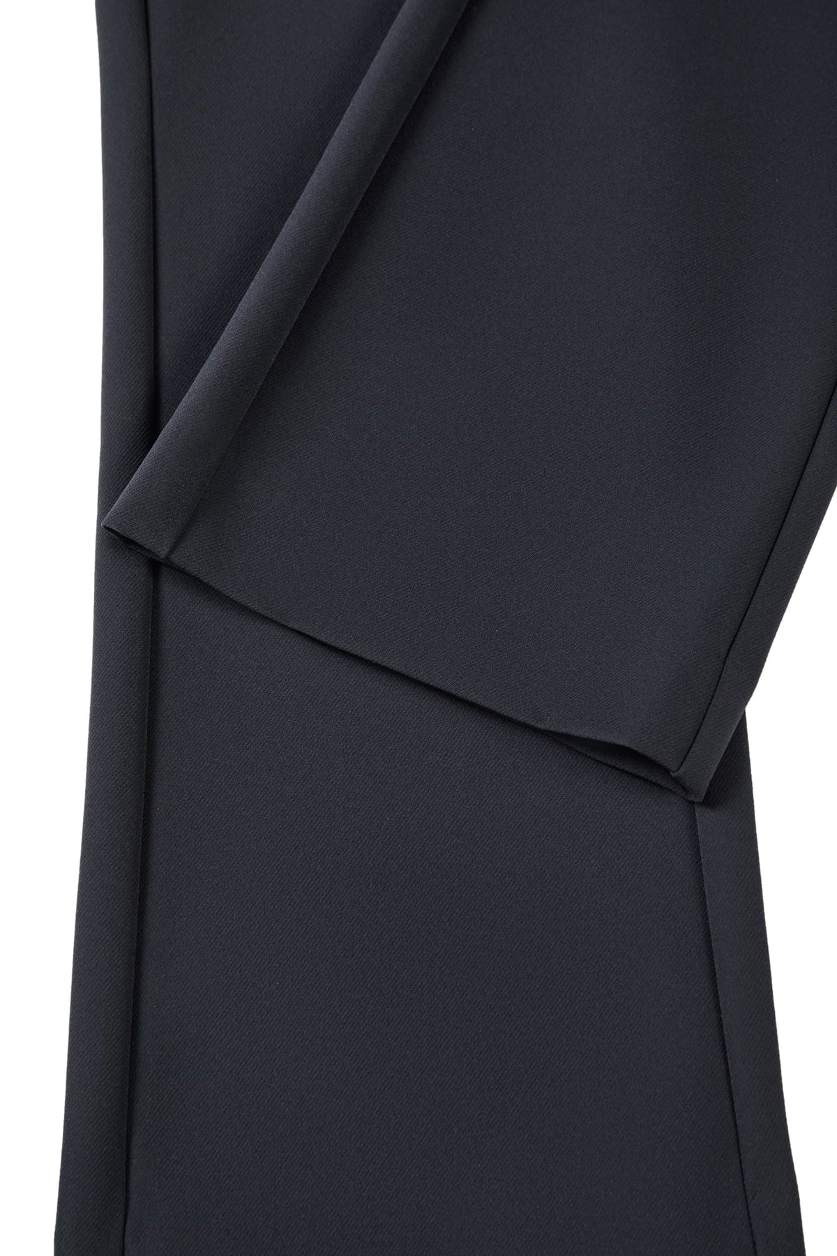 Multi-Way Stretch Nylon Plain Weave Comfort Slim Boot Casual Pants with Belt