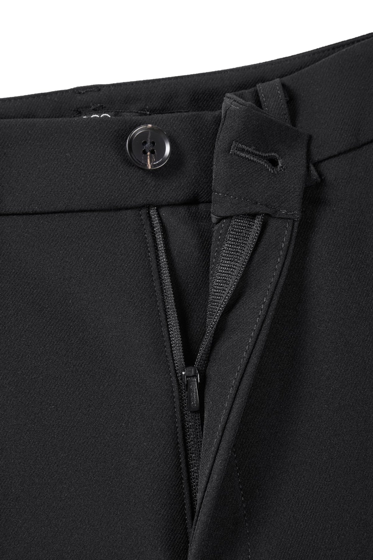 Multi-Way Stretch Nylon Plain Weave Comfort Slim Boot Casual Pants with Belt