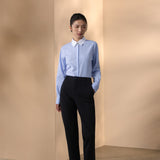 Multi-Way Stretch Nylon Plain Weave Cigarette Casual Pants