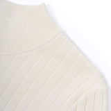 Poly Blend Regular Fit Mock Neck Sweater