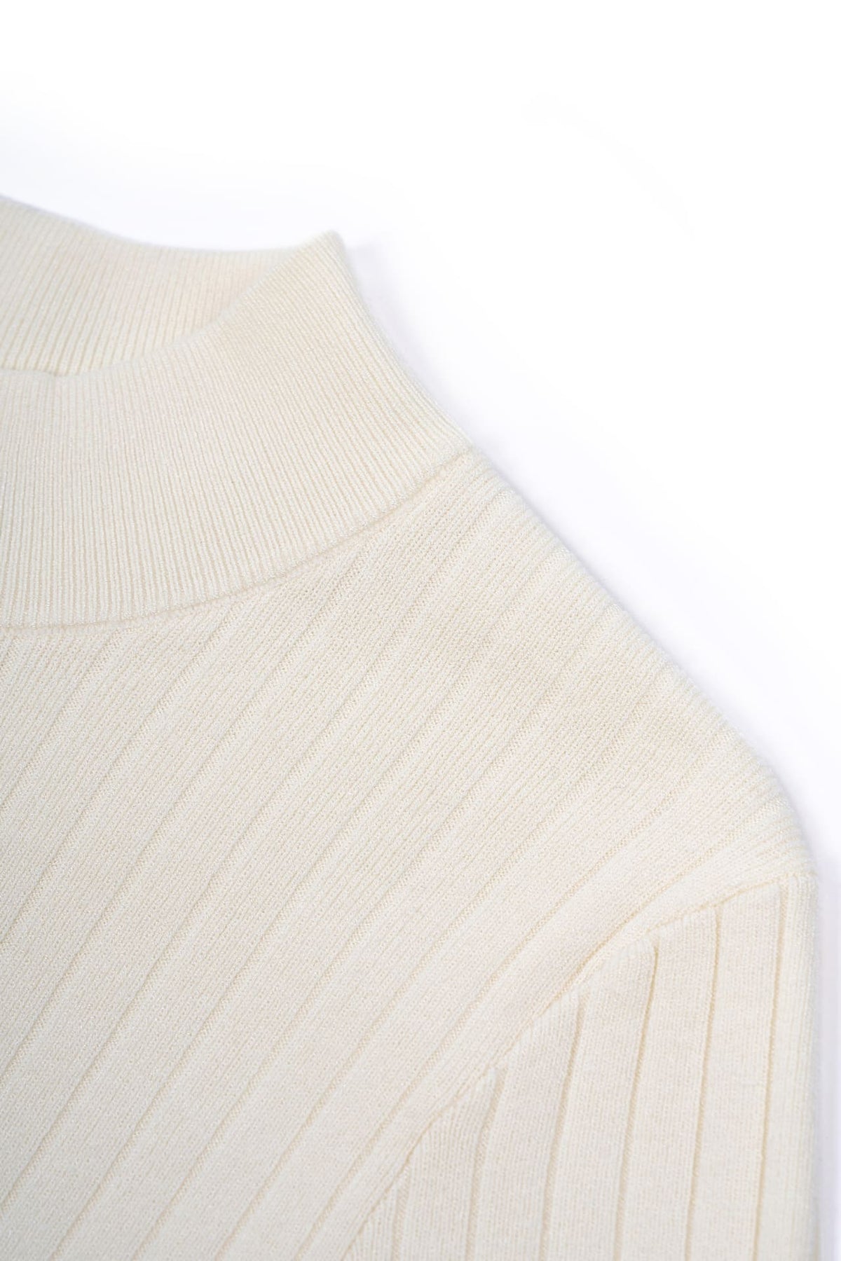 Poly Blend Regular Fit Mock Neck Sweater