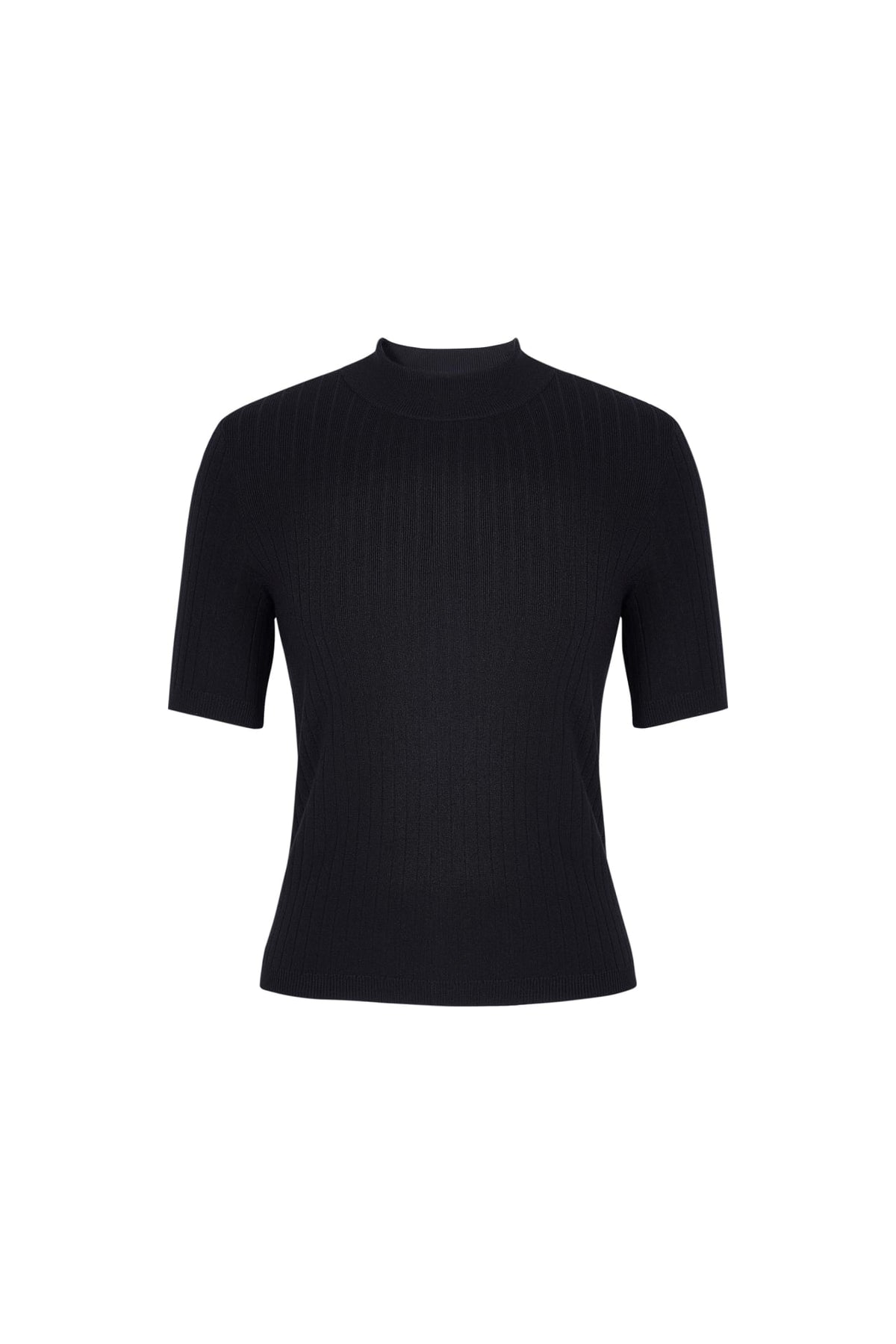 Poly Blend Regular Fit Mock Neck Sweater