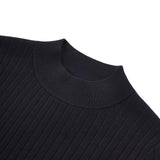 Poly Blend Regular Fit Mock Neck Sweater