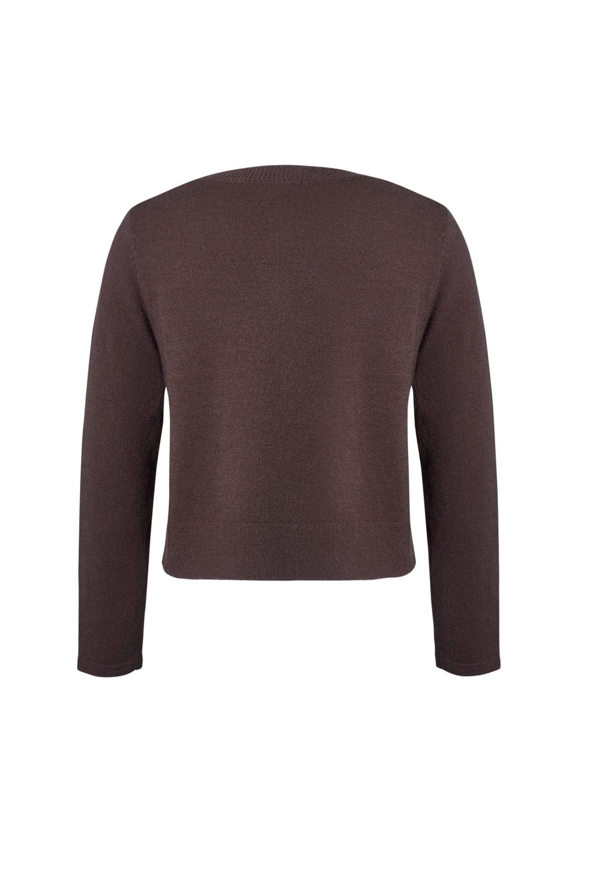Acrylic Blend Relax Fit Round Neck Cardigan