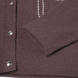 Acrylic Blend Relax Fit Round Neck Cardigan