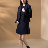 Poly Twill Lapel Collar Jacket
