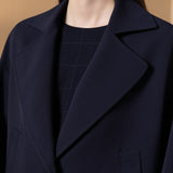 Poly Twill Lapel Collar Jacket