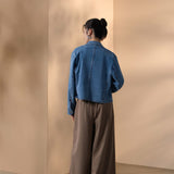 Cotton Lapel Collar Denim Jacket