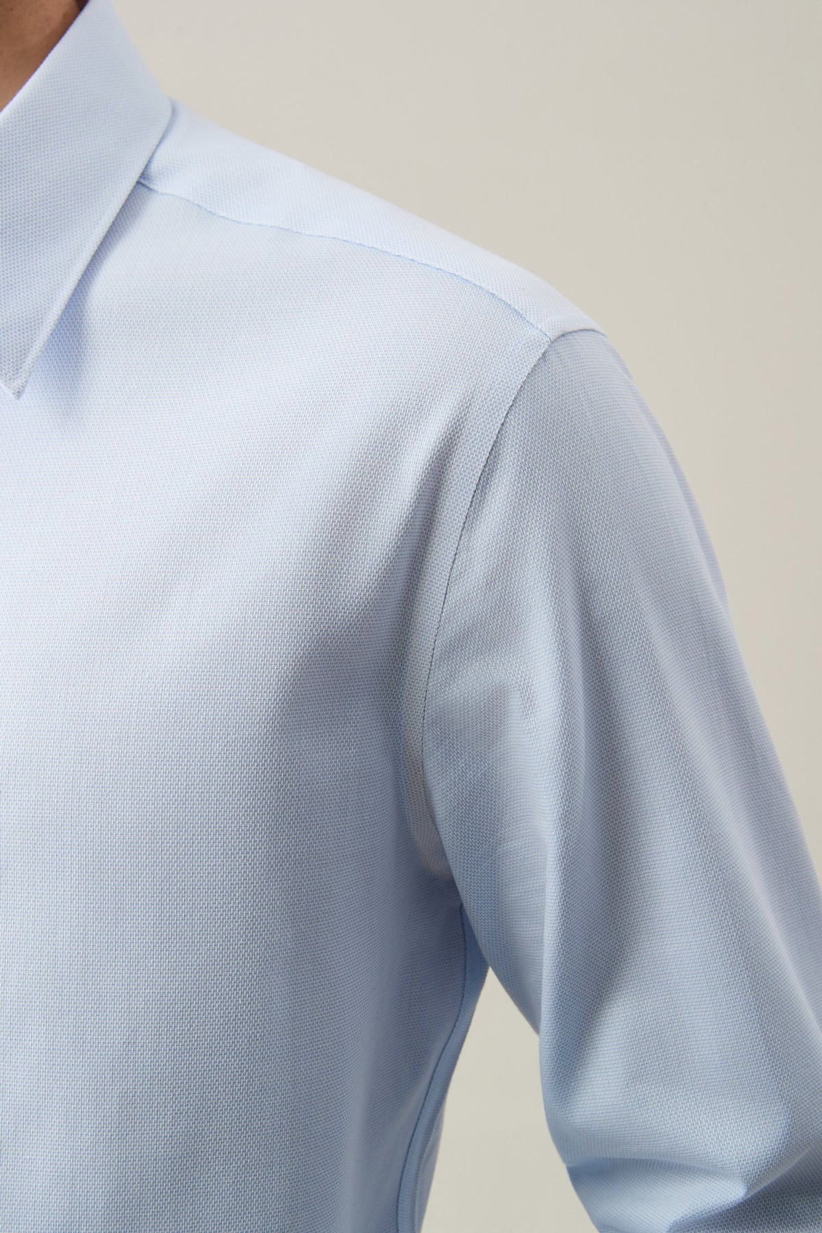G2000 - Shirts - Non-Iron Easy Care Cotton Blend 2 Tone Smart Fit Long Sleeve Shirt