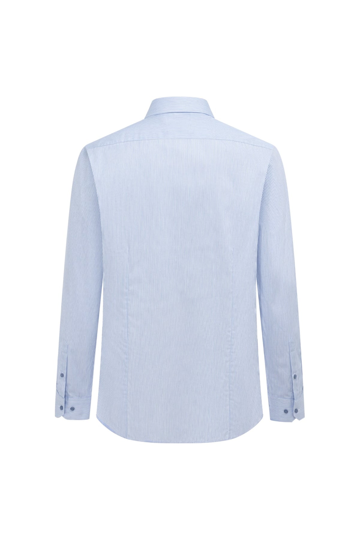 G2000 - Shirts - Non-Iron Easy Care Cotton Blend Stripe Smart Fit Long Sleeve Shirt