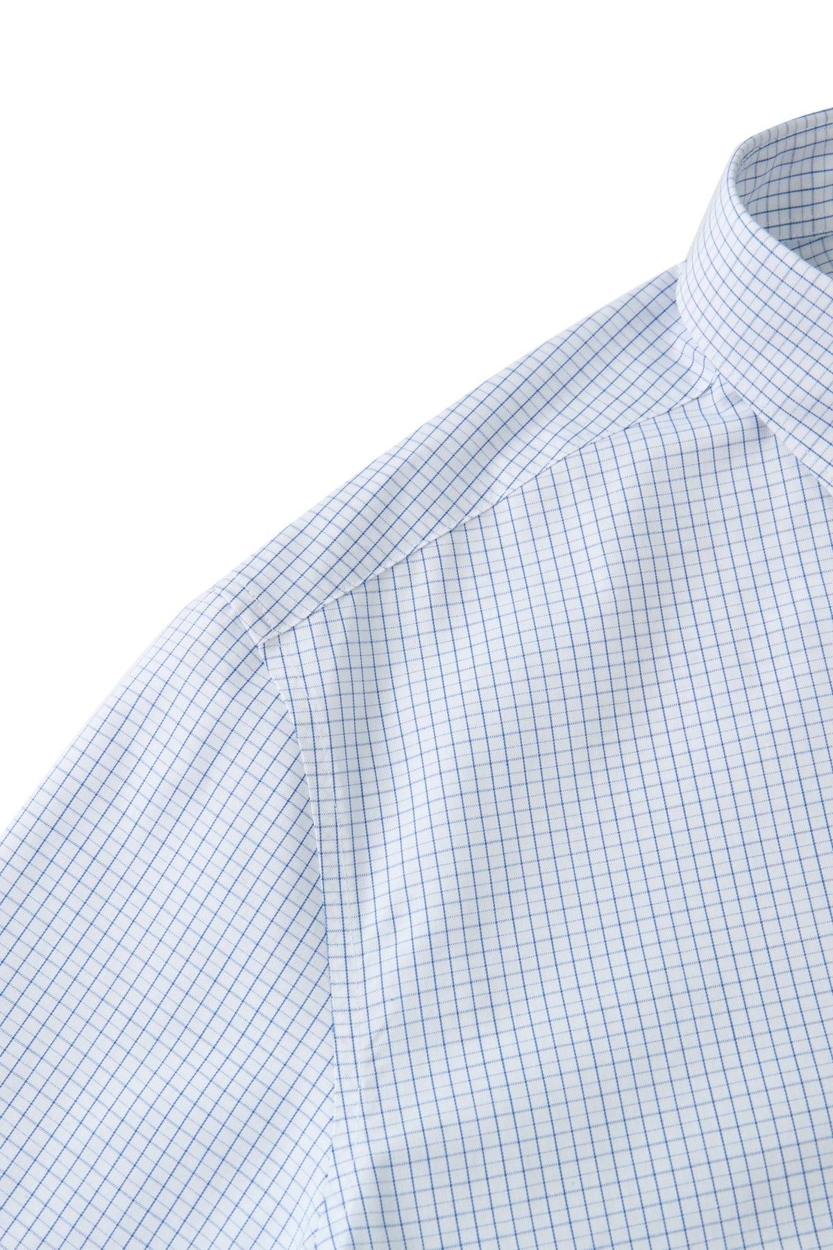 Non-Iron Easy Care Cotton Blend Check Smart Fit Short Sleeve Shirt