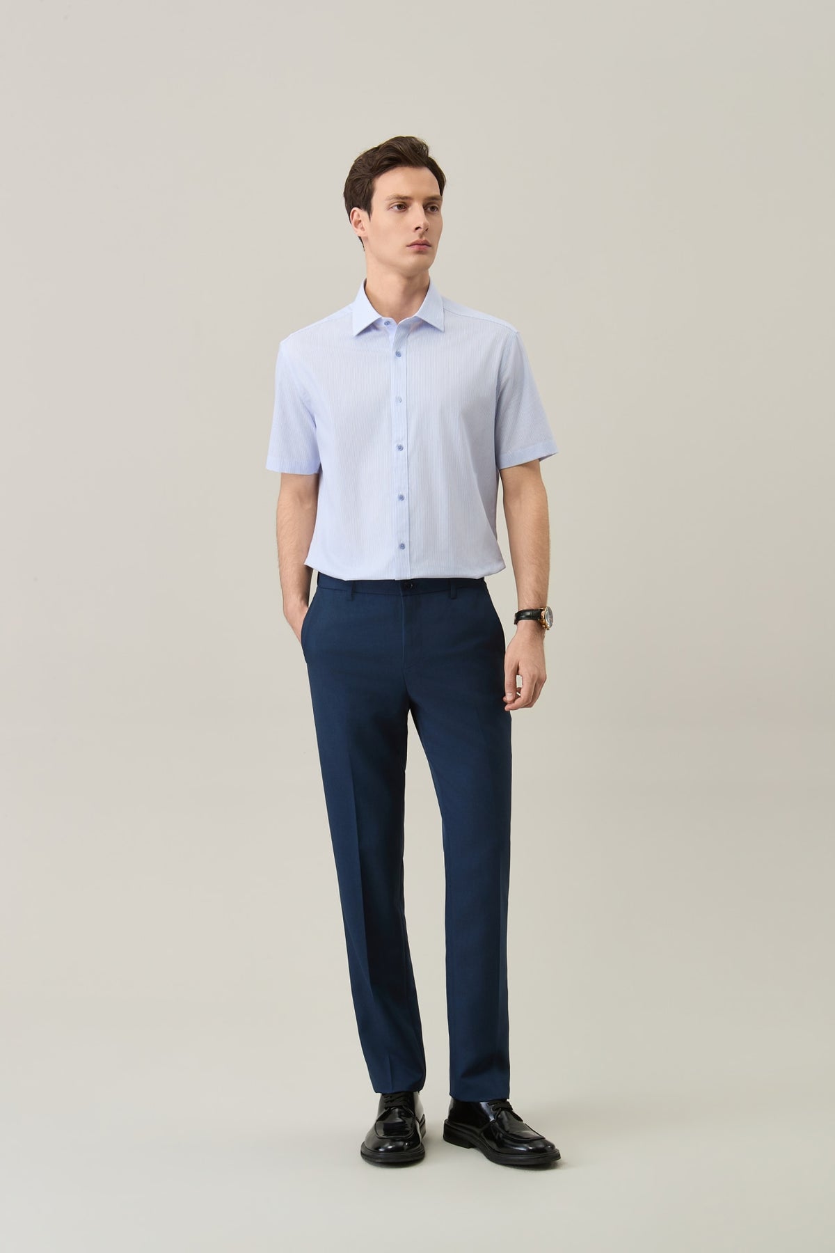 Anti-Electrostatic Poly Twill Regular Fit Suit Pants