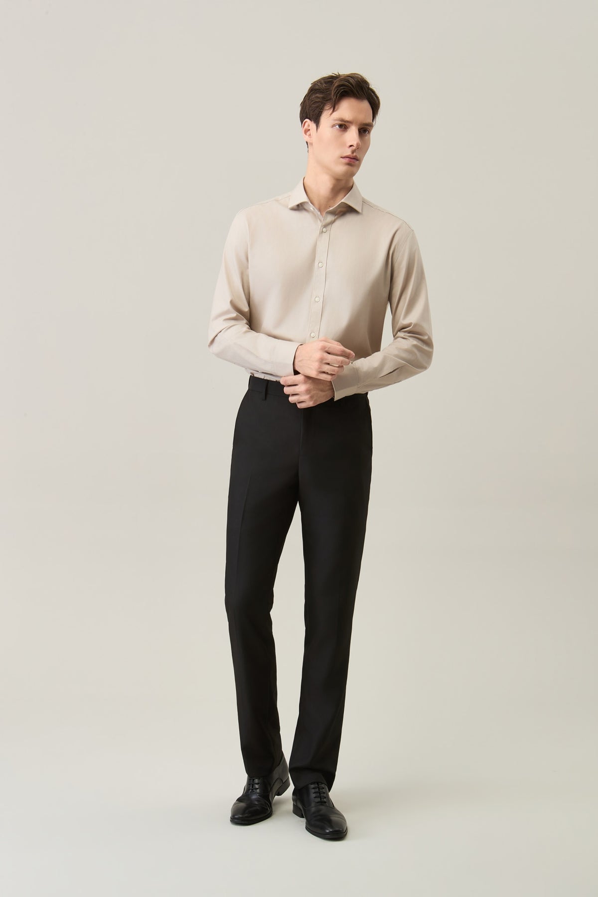 Anti-Electrostatic Poly Twill Regular Fit Suit Pants