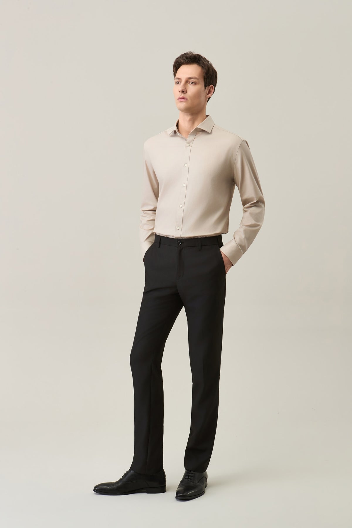 Anti-Electrostatic Poly Twill Regular Fit Suit Pants