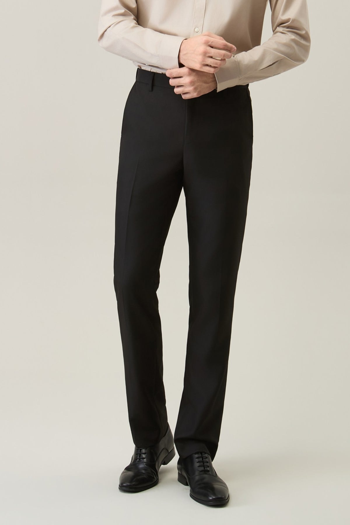 G2000 - Pants - Anti-Electrostatic Poly Twill Slim Fit Suit Pants - Black - Slim
