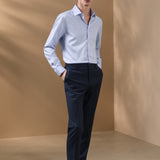 Non-Iron 200/2 Pure Cotton Fine Twill Smart Fit Long Sleeve Shirt