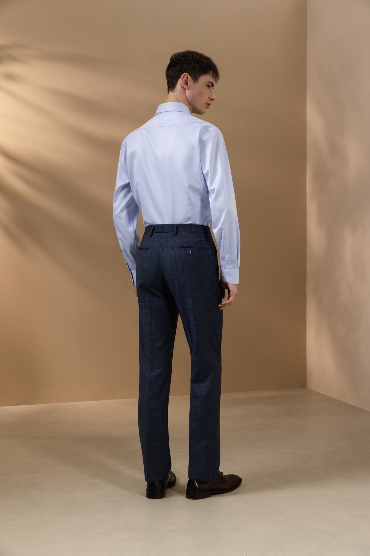Non-Iron 200/2 Pure Cotton Fine Twill Smart Fit Long Sleeve Shirt