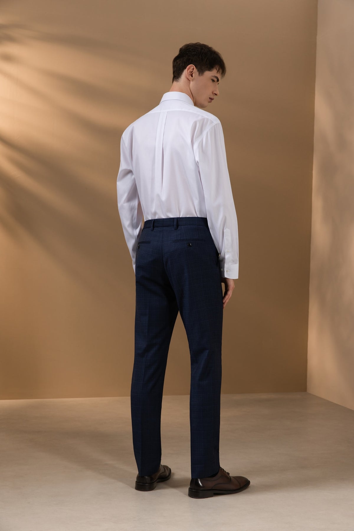 Non-Iron Temperature Regulating Texture Smart Fit Long Sleeve Shirt