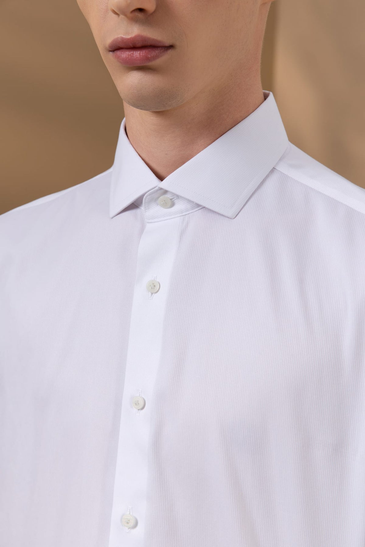 Non-Iron Temperature Regulating Texture Smart Fit Long Sleeve Shirt
