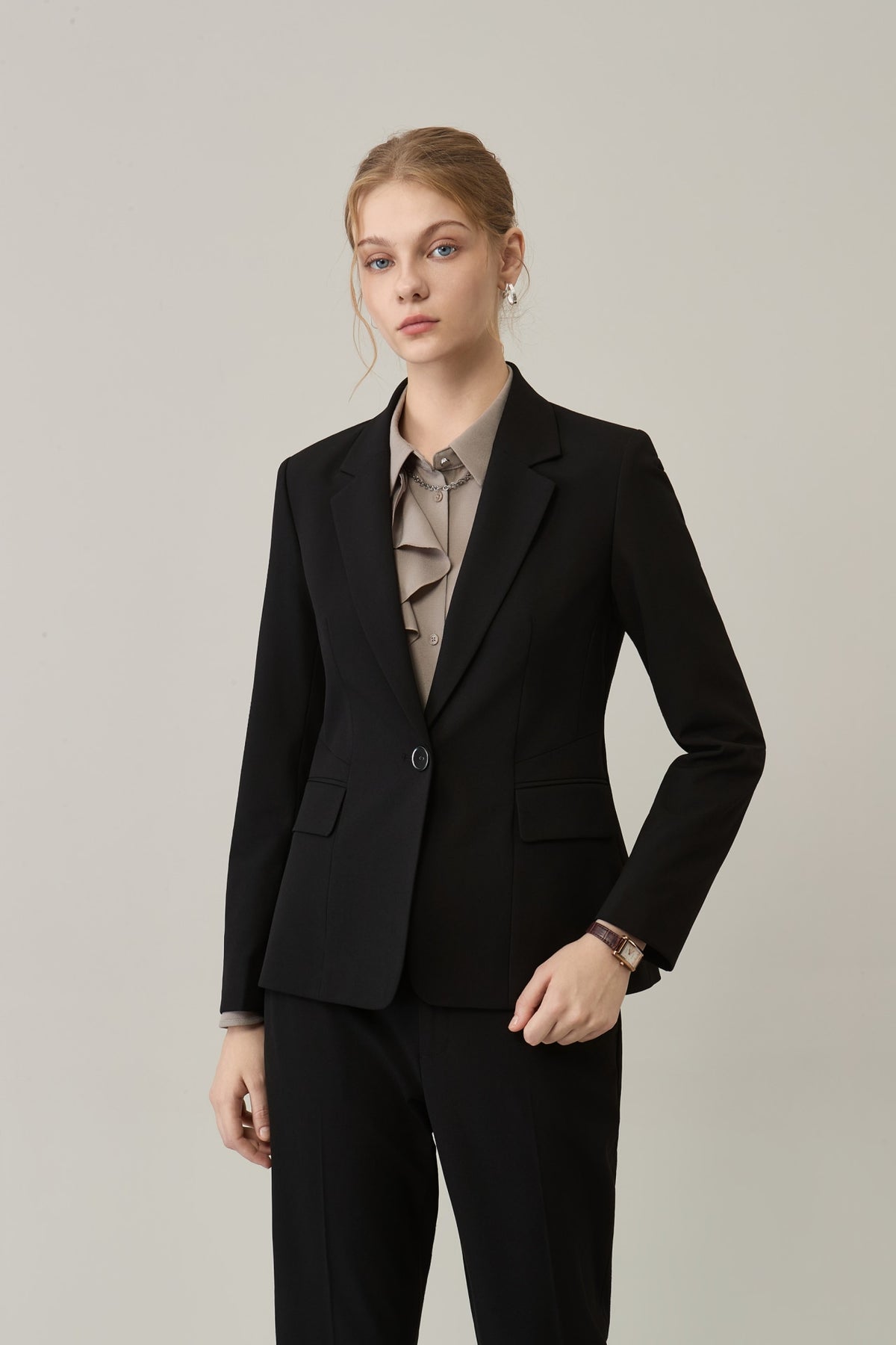 G2000 - Suits - Poly Crepe Comfort Fit Suit Blazer - Black - Comfort